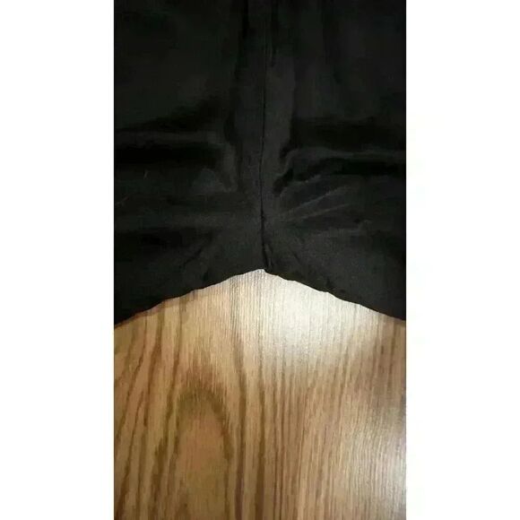 All Saints Women's Charli Silk Blend Trouser Black Pants, Size 2 - Picture 11 of 13